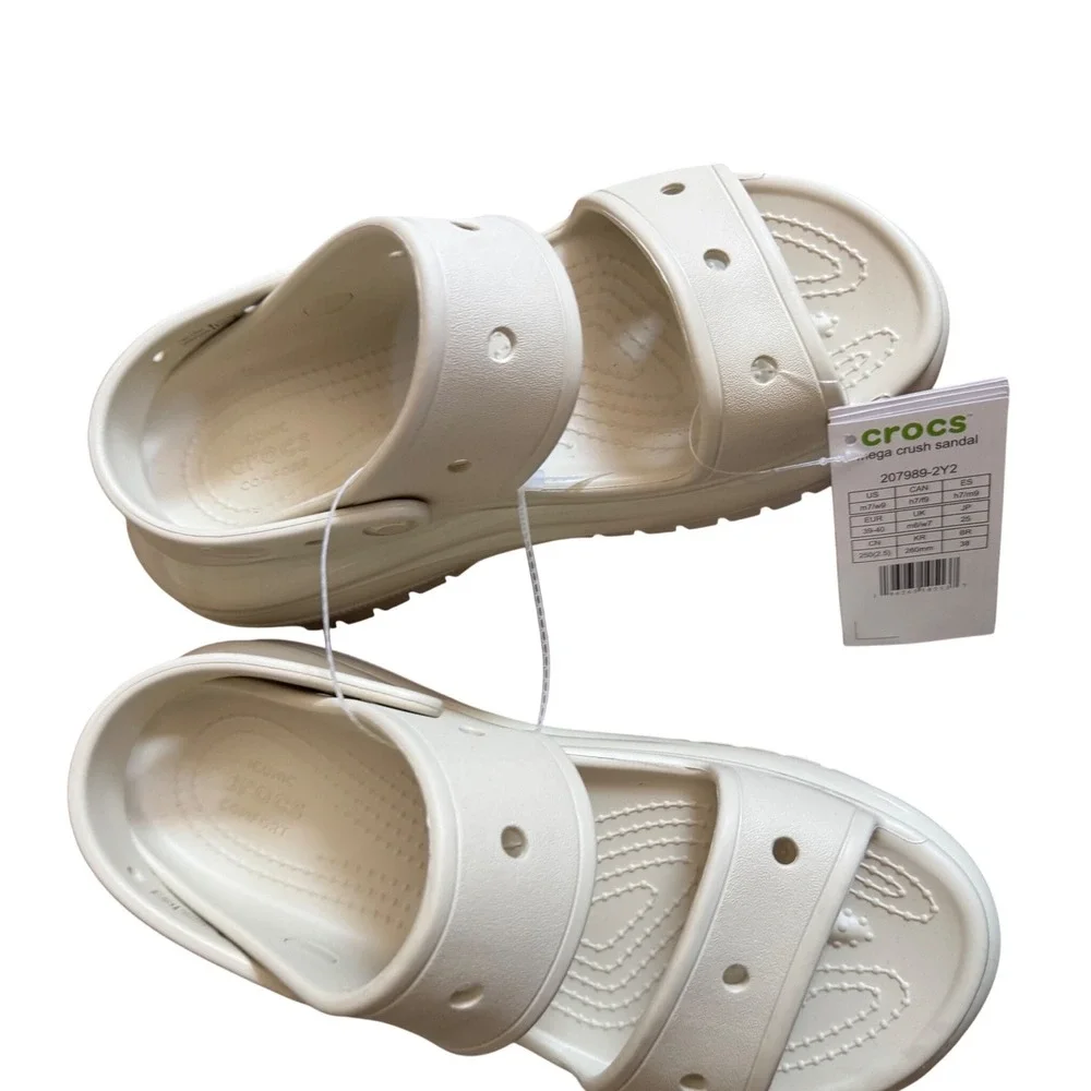 Crocs‎ Mega Crush Platform Sandals  Bone Size 9